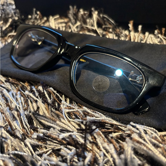 Chrome Hearts Vagillionaire Glasses Transparent S Frame (Lens Anti Blue) - Picture 3 of 4